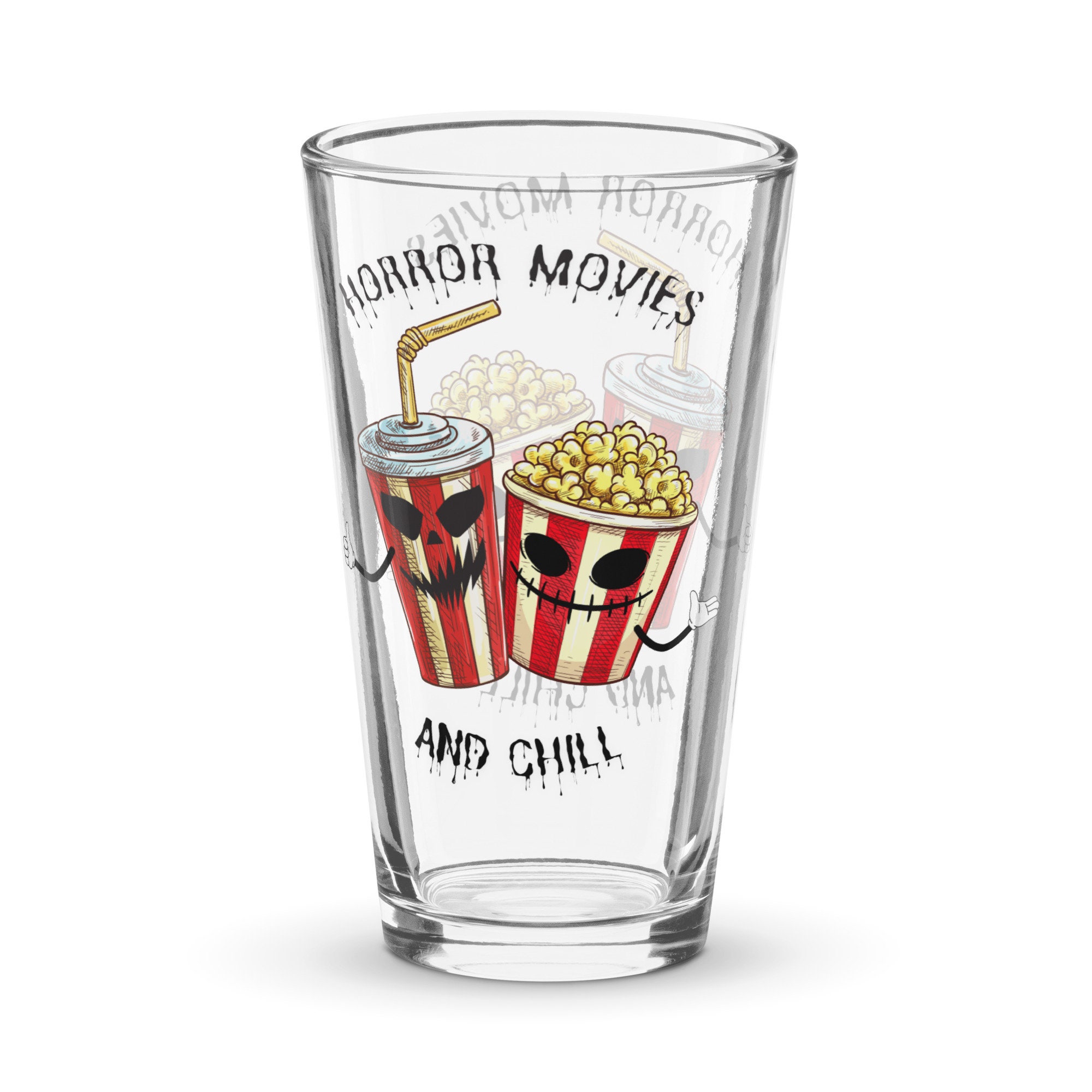 Horror Movies and Chill Shaker Pint Glass