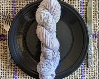 Zucchero filato - Filato di lana merino/angora tinto a mano - Viola pastello e blu