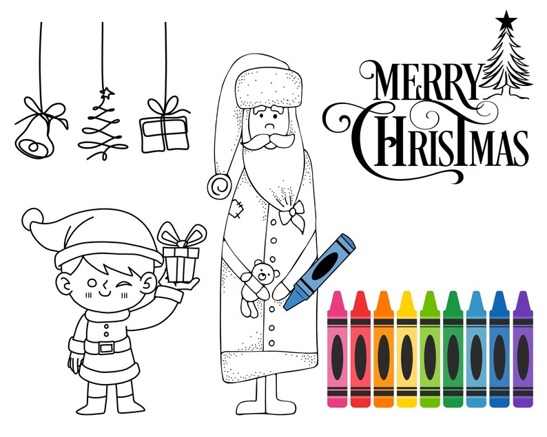 Digital Coloring Page Christmas Coloring For Kids Merry Etsy digital-coloring-page-christmas-coloring-for-kids-merry-etsy