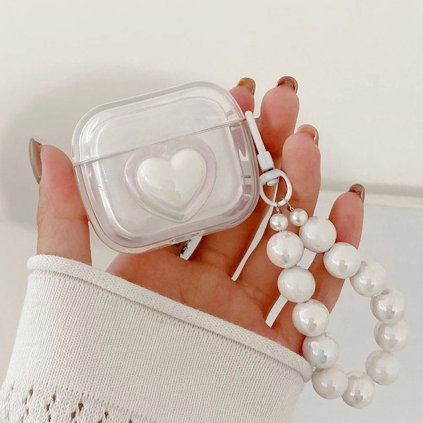 Heart AirPods Case - Clear