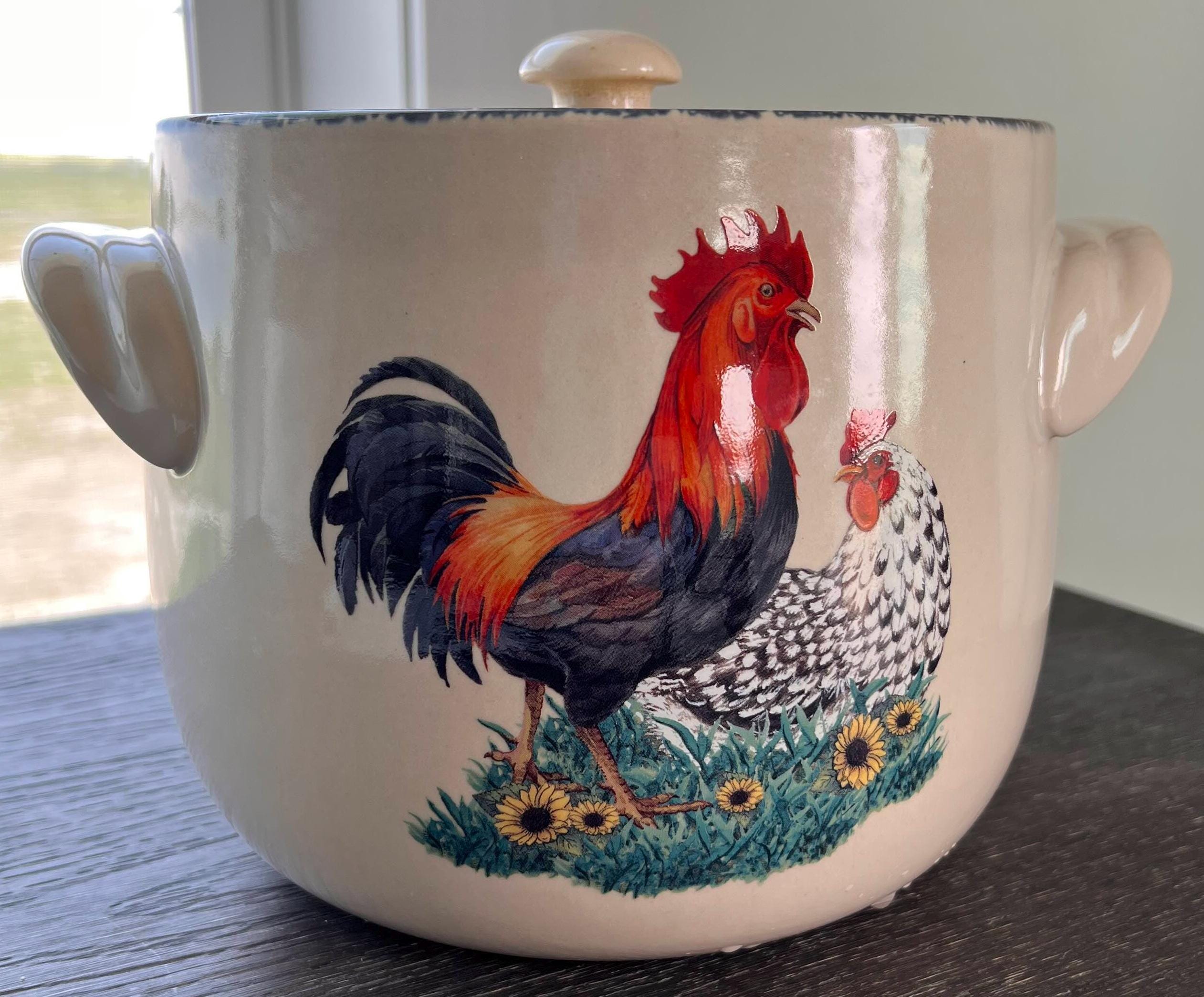 Rooster Chicken Kitchen Jar Home & Garden Party Ltd USA 2005 - Vintage Collectible