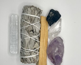 Home Cleansing Kit, Smoke Cleansing, Smudging Kit, Energy Cleansing, Ritual Kit
