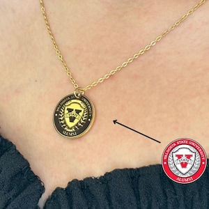 Custom Logo Necklace, College Graduation Necklace, Personalized Gift, Company Logo Jewelry, University Graduation Gifts for her