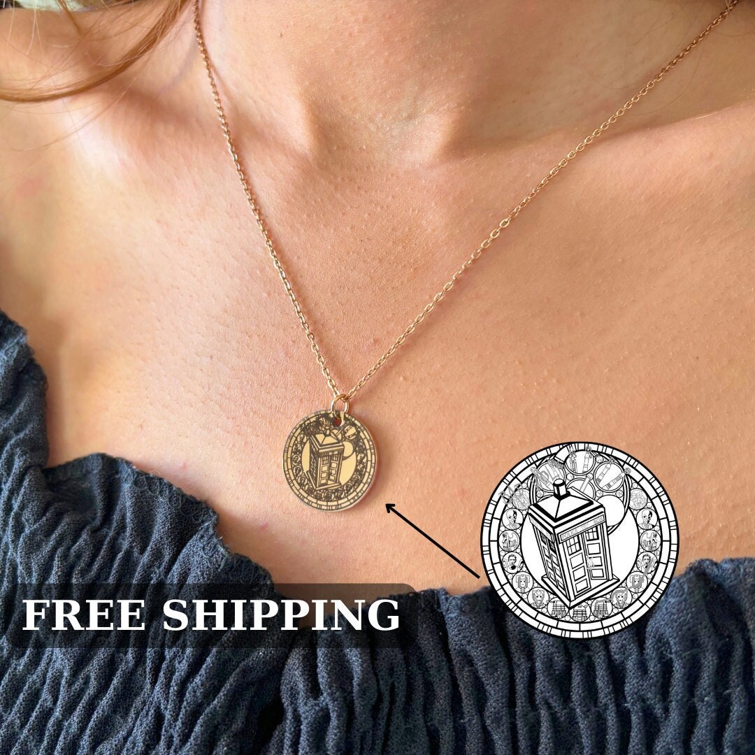 TARDIS Necklace: Stainless Steel Dr. Who Police Box Jewelry - Etsy