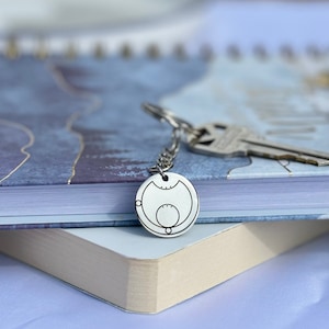 Doctor Who Keychain, Personalized Gallifreyan Keychain for Whovians,  Dr Who Car Accessories, Doctor Who Gifts for Him