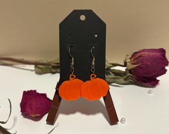 Boucles d'oreilles citrouille