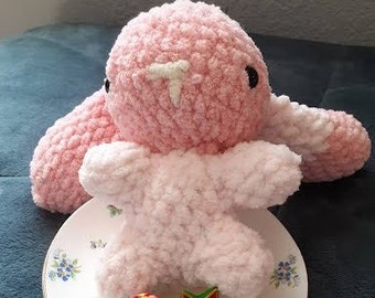 Simpatico peluche coniglietto, peluche coniglio cantalupo, giocattolo carino per bambini, piccolo animale farcito coniglietto, peluche coniglio bambino, peluche coniglietto dolce