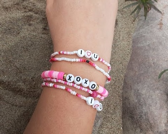Bracciale con perline alla moda 5 set a tema amore