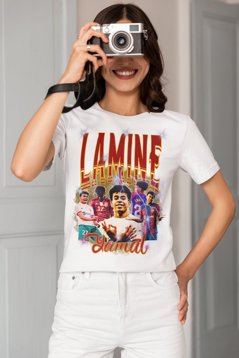 Lamine Yamal Tshirt-barcelona Tshirt , Spain Yamal Tshirt,lamine Player