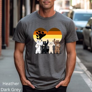 Bear Pride T-Shirt, LGBTQ Pride Shirt, Rainbow T, Genderqueer Pride Tee, Gay Right Support, Rainbow Bear Tee, Equality, Gender Inclusive Tee