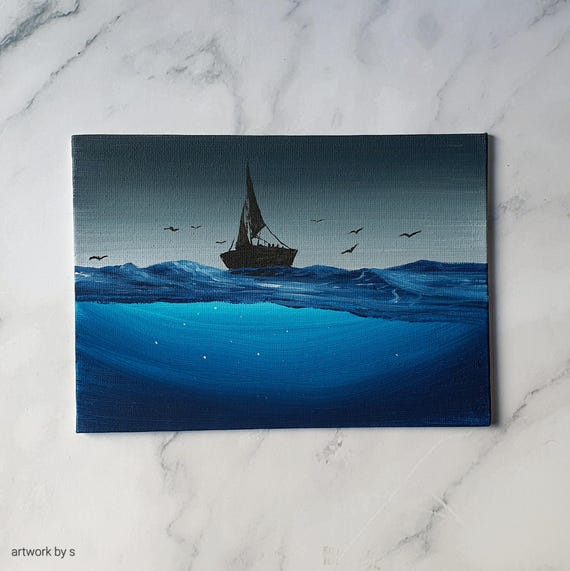 海の風景 キャンバス 油彩画 海の風景 F8号 キャンバス アート 油彩画 海