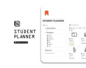 Notion Student Planner: dashboard accademica completa