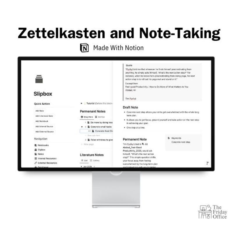 Notion Template | Ultimate Zettelkasten and Note-taking Second Brain - Etsy