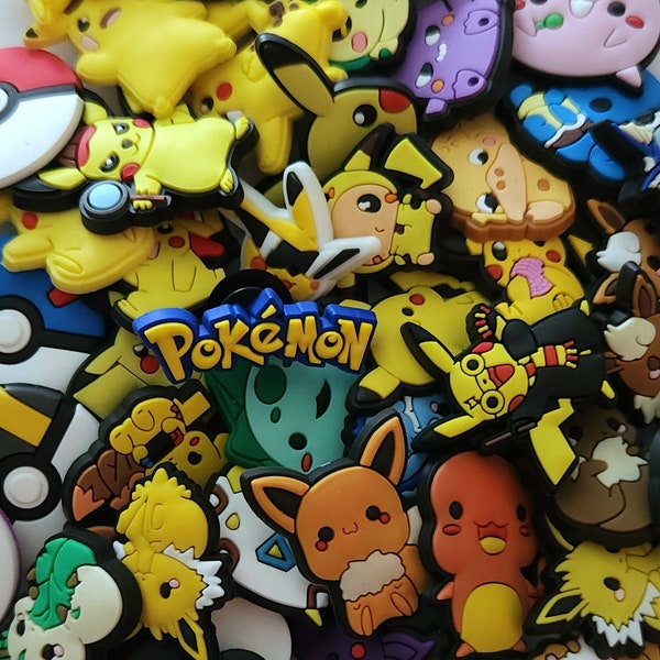 Pokémon Croc Charms (Post 1/4) | Poke Ball | PIKACHU & EEVEE Evolution | CHIBI Pokemon | Charmander | Jigglypuff | Squirtle | Gengar