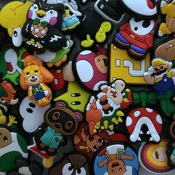 MARIO Croc Charms (Post 2/6) | ANIMAL CROSSING | Mario Kart | Wario | Yoshi | Bowser | Power Ups | Toad | Donkey Kong | Pauline | Boo