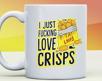 Taza "Me encantan las patatas fritas"
