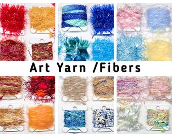 Art Yarn Fibers/ Wimpernblende/ Fuzzy Yarn/ 12 einzelne Spulen
