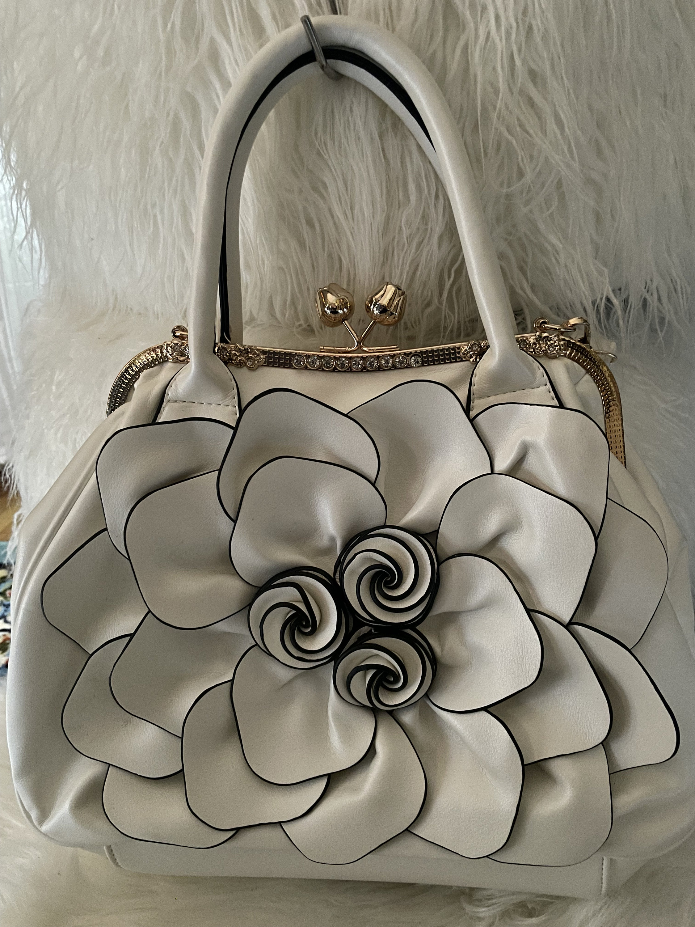 Brenice embossed flower handbags vintage capacity bohemian shoulder bags best sale