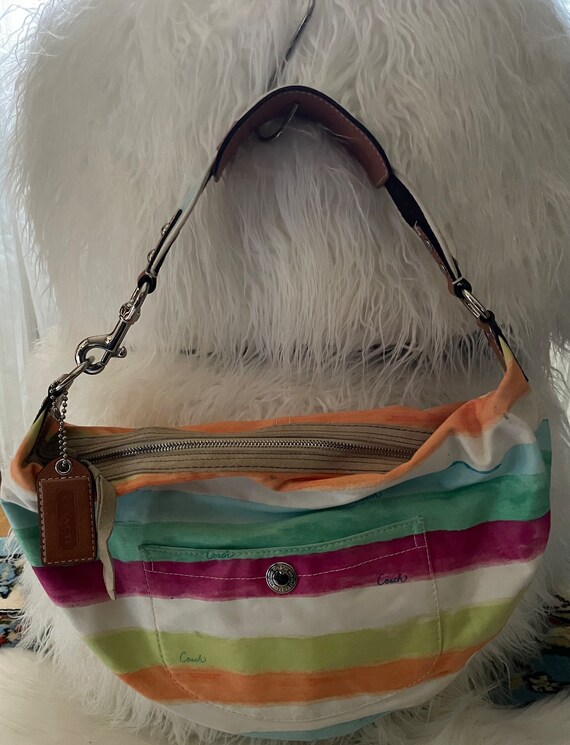 Coach rainbow bag hot sale