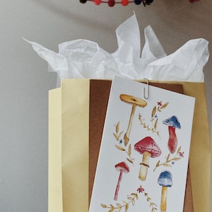 Carte de voeux, carte de souhait champignons, mycologie, carte d’anniversaire