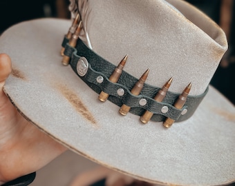 Bandeau De Chapeau De Cowboy En Cuir Réglable – Style10 – Taille 0-8 – Neuf