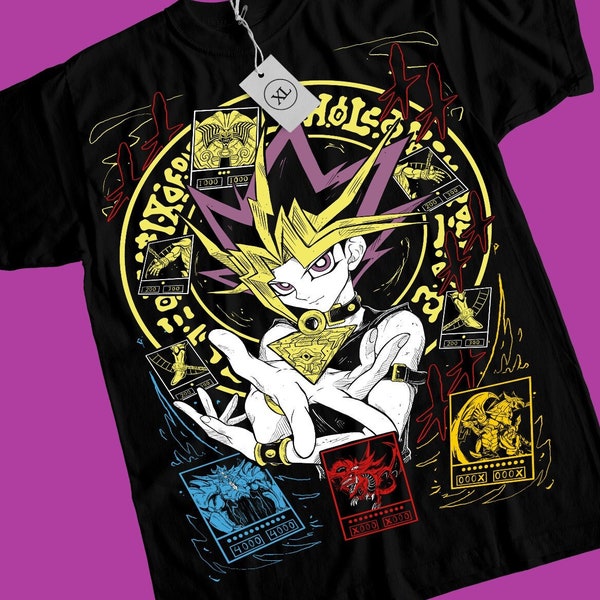 Anime Duel King T Shirt Black Unisex