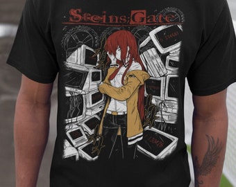 Steins Gate Makise Kurisu Shirt,Anime Shirt,Manga Shirt,Graphic Tee,Okabe T-Shirts