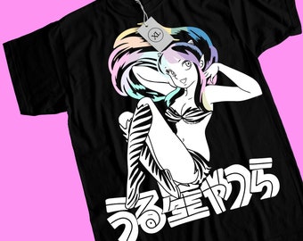 Unisex Urusei Yatsura Lum Anime T-Shirt, Retro Manga Waifu Shirt