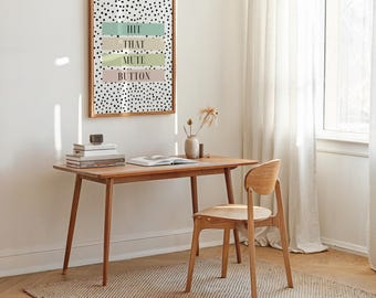 Quirky Witty Virtual Meeting Quote, Relatable Zoom Art, Funny Typography Quote for Workplace Introverts, Work From Home Mom Office Wall Art