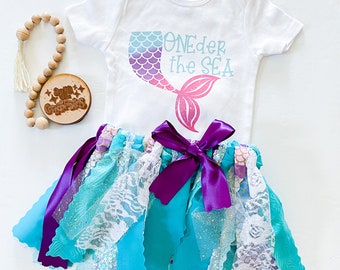 Oneder the sea 1st Birthday Outfit, ONEder the sea party outfit, first birthday outfit