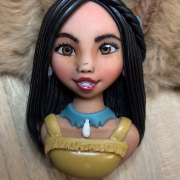 Clay Applique-POCAHONTAS