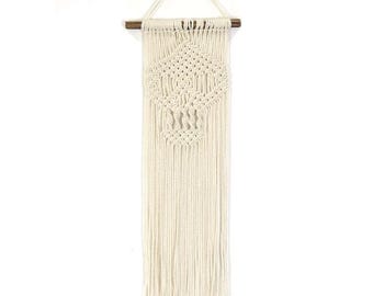 White Handmade Macrame Wall Hanging