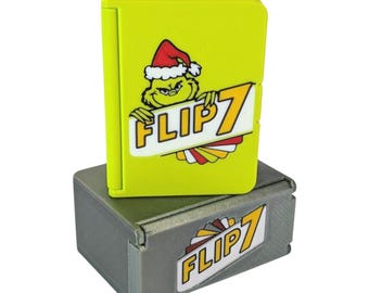 Flip 7 Grinch Edition (Peg/Tuck Small Box) Sleeved or Unsleeved Deluxe Upgrade Case