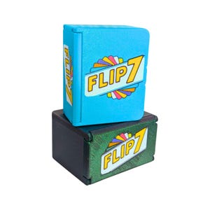 Flip 7 Second/2nd Edition (Peg/Tuck Small Box) Sleeved or Unsleeved Deluxe Upgrade Case