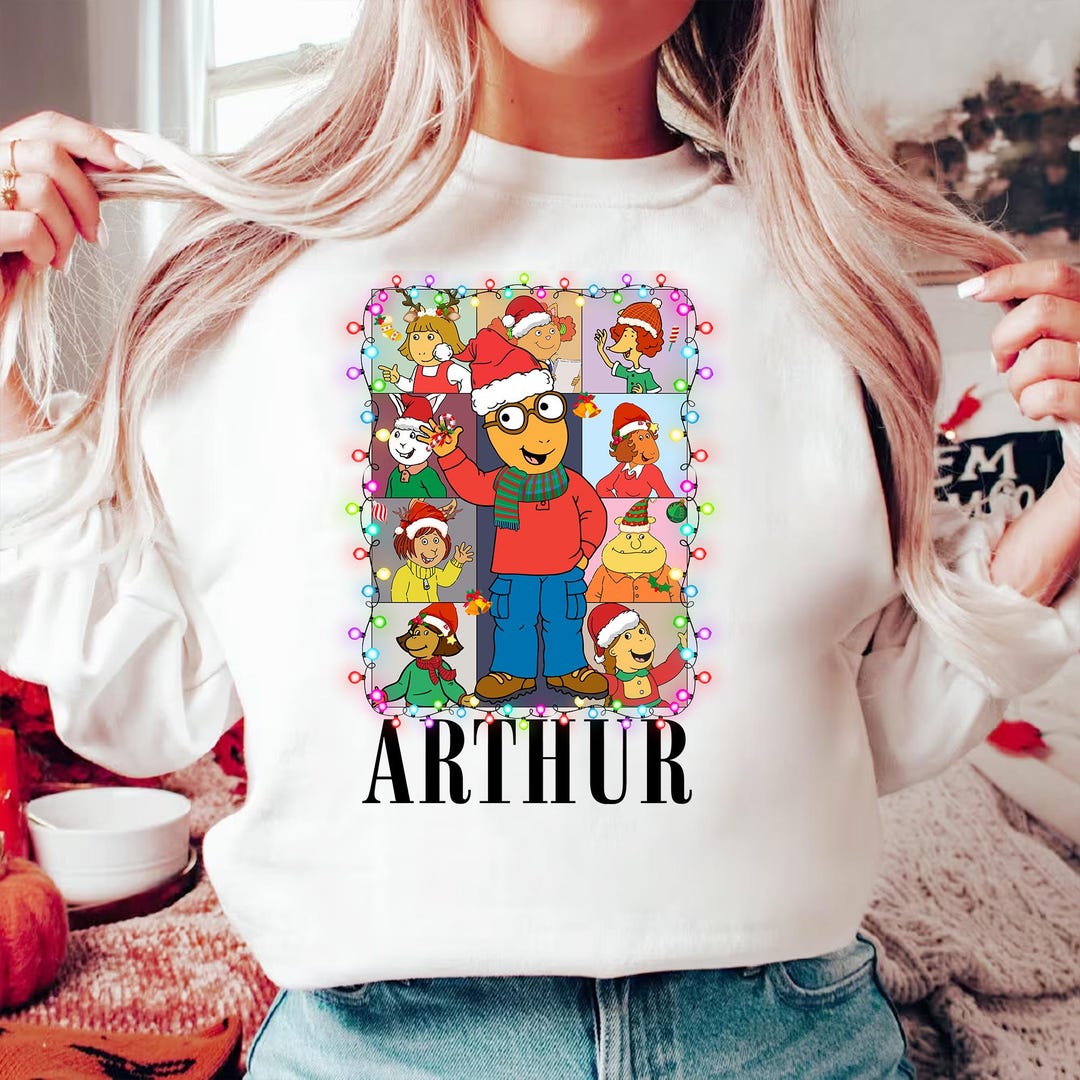 Arthur Christmas Era Tour Shirt, Cartoon Christmas Shirt, Arthur TV ...