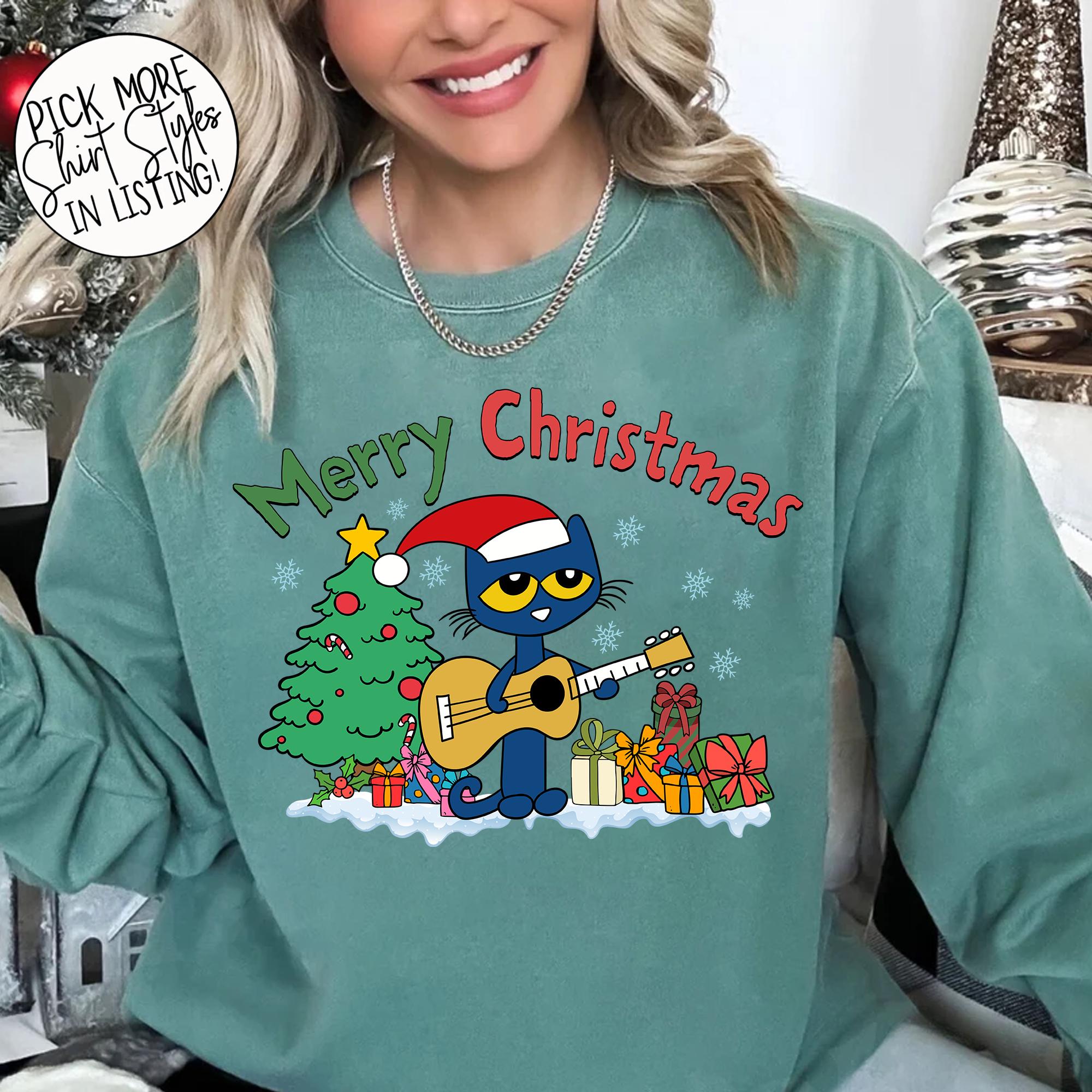 Pete the cat christmas shirt hotsell