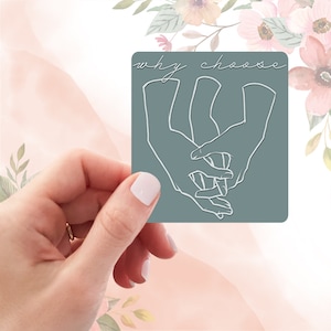 Why Choose Hands Bookish Sticker