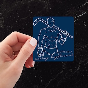 Give Me A Hockey Boyfriend Bookish Sticker