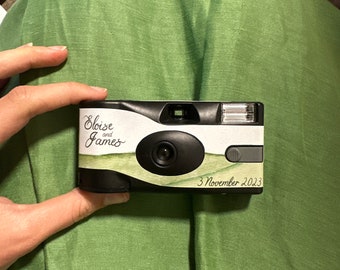 Custom personalised disposable camera wraps | Wedding | Engagement | Birthday Party | Hens Party