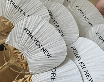 Personalised paper paddle fans | Wedding Favours | Hens | Hand Held Fan | Placecards | Engagement Party