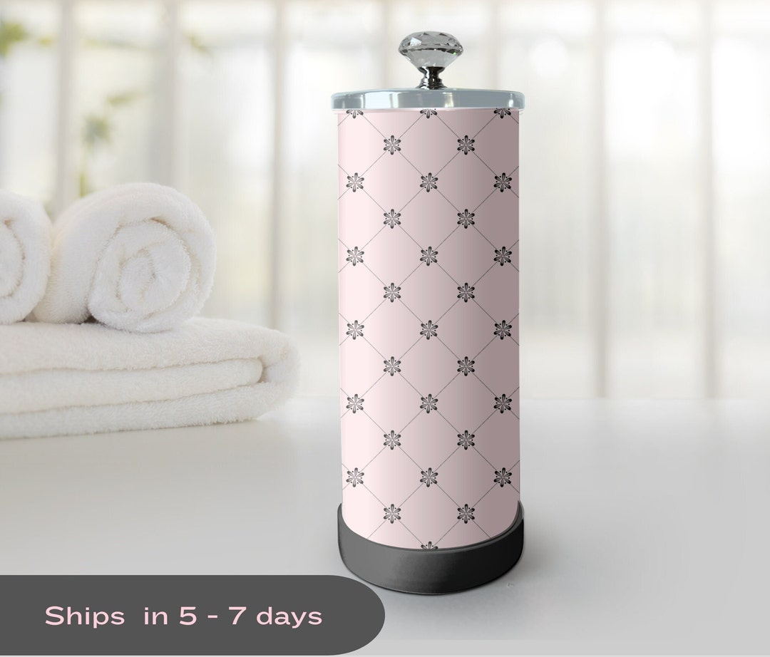 Paris Style Print Salon Jars, Decorative Salon Jars, Salon Sanitizing