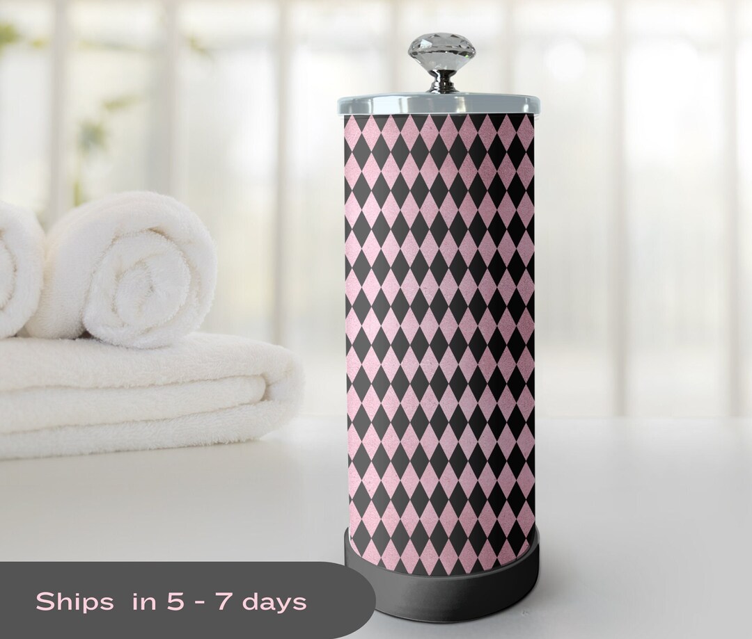 Paris Style Print Salon Jars, Decorative Salon Jars, Salon Sanitizing