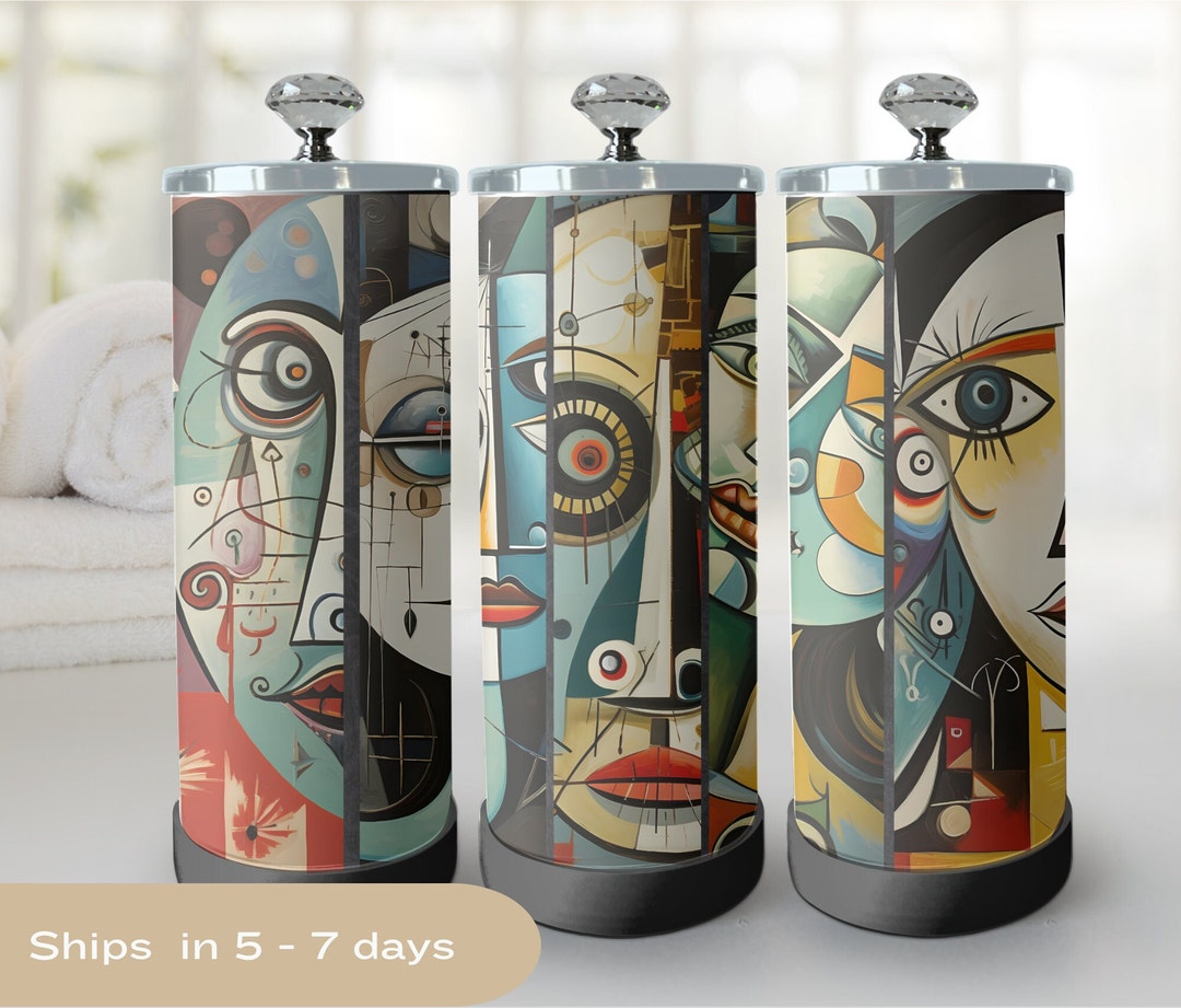 MCM Inspired Salon Jars, Decorative Salon Jars, Salon Sanitizing Jars