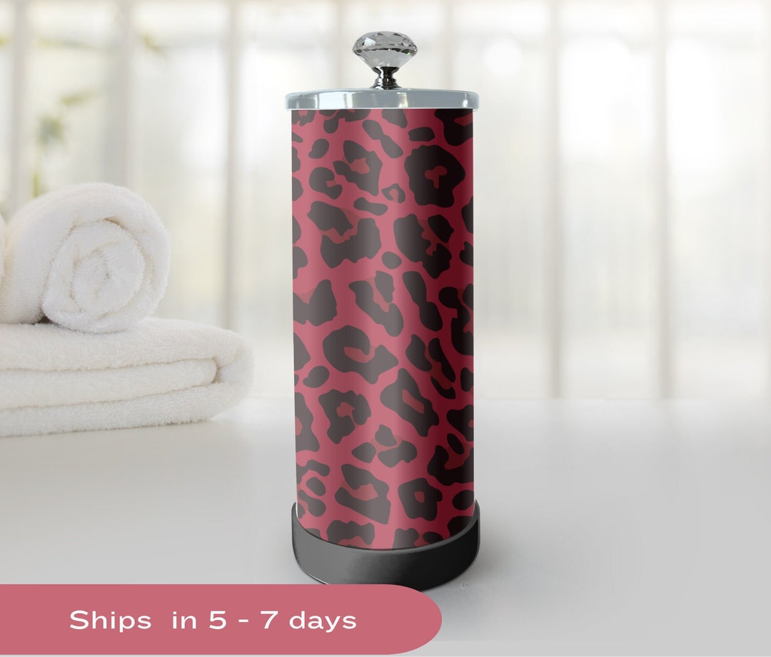 The Animal Print Jar, Decorative Salon Jars, Salon Sanitizing Jars