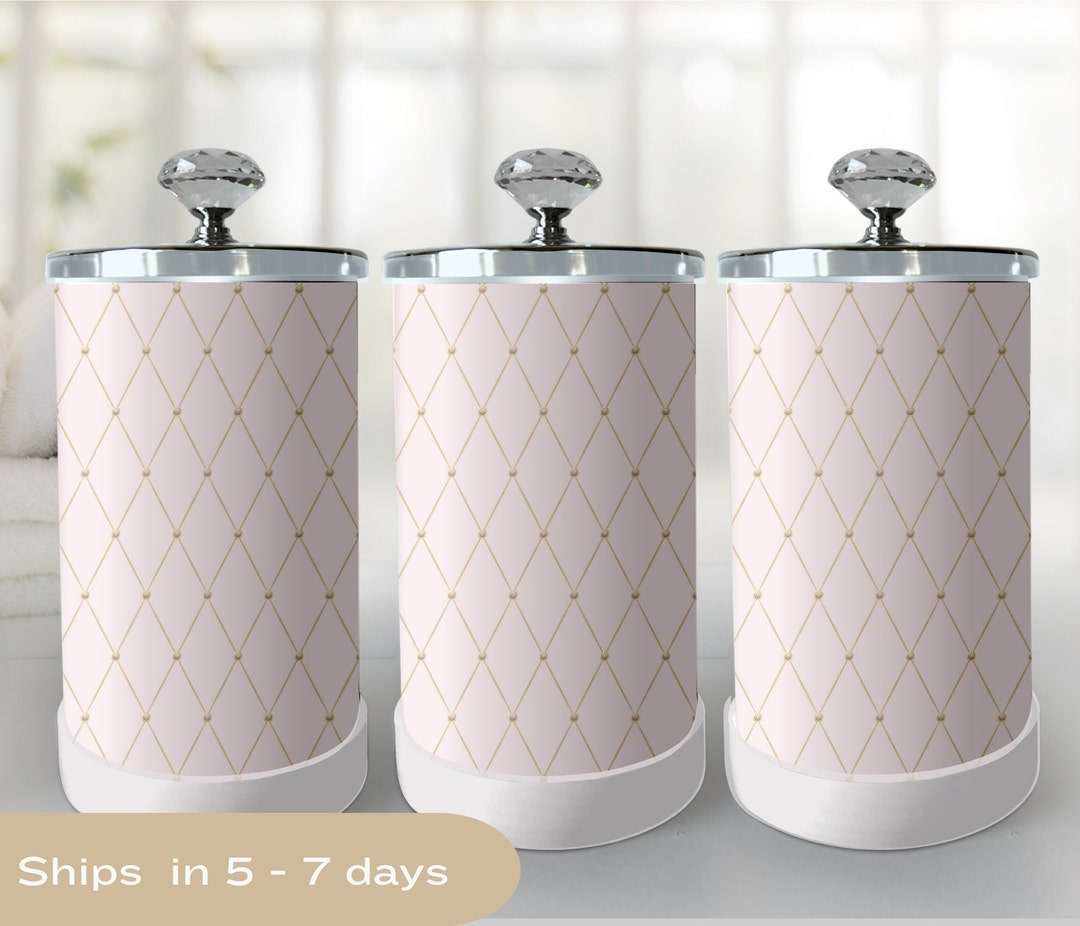 Small Manicurist Inspired Jars, Decorative Salon Jars, Salon Sanitizing