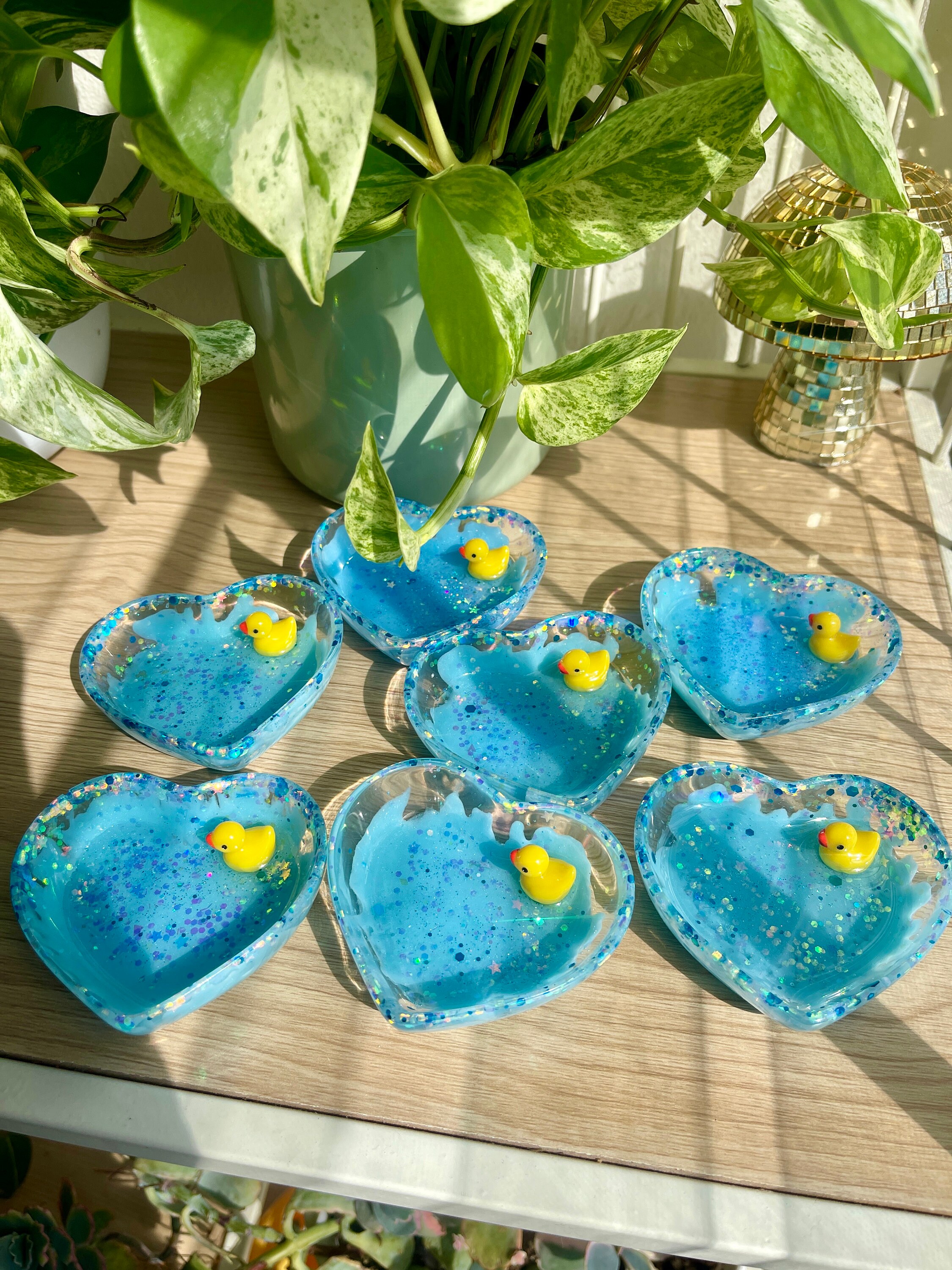 Cute Duck Pond Ring Dish, Aesthetic Trinket Dish, Cute Home and Room