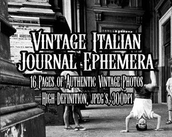 Vintage Authentic Italian photos Circa 1900's Ephemera Scrapbooking Collage Printable Decoupage Junk Journal Ephemera Cards Instant download