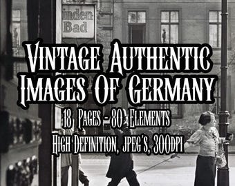 Vintage Authentic photos of Germany Ephemera Scrapbooking Collage Printable Decoupage Junk Journal Ephemera Cards Instant download