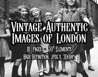 Vintage photos authentiques de Londres éphémères scrapbooking collage découpage imprimable Junk Journal cartes éphémères téléchargement immédiat