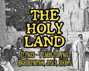 Vintage Holy Land Authentic Historical Photos Printable Junk Journal Ephemera Antique Biblical Imagery Scrapbooking Collage Instant download